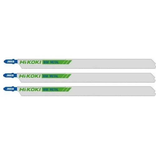 HiKOKI 750088 Sägeblatt für Holz für Stichsäge 91,5/70x7,5x1,25mm, 3 Stk