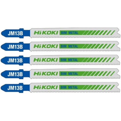 HiKOKI 750091 BIM Sägeblatt für Metall für Stichsäge, 91,5/68x9,7x0,9 mm, 5 Stück
