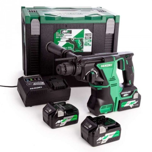 HiKOKI DH36DPAWRZ Akku Bohr - und Meißelhammer SDS-Plus (2x2,5Ah/36V) MULTI VOLT HitBox
