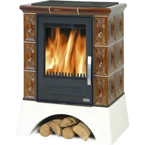 ABX HELVETIA K, Kachelofen mit kombi Einsatz, braun 3017KH ABX HELVETIA K, Kachelofen mit kombi Einsatz, braun 3017KH