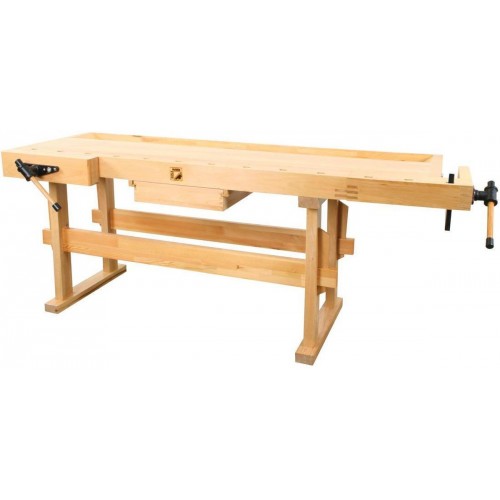 Holzmann Hobelbank inkl. Schublade & Spannbacken (150kg/2110x780mm) WB210 Holzmann Hobelbank inkl. Schublade & Spannbacken (150kg/2110x780mm) WB210
