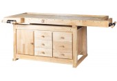 Holzmann Hobelbank inkl. Schrank & Spannbacken (150kg/2100x610mm) WB210C