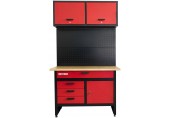 Holzmann Werkbank mit Hängeschrank und Lochwand (300kg/1200x600mm) WHL1200