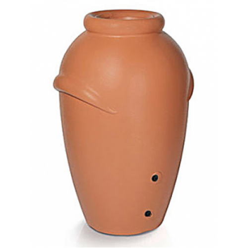 B-Ware - ohne Deckel:AQUACAN Regenwassertonne Amphore Terracotta 360 L, Wassertank