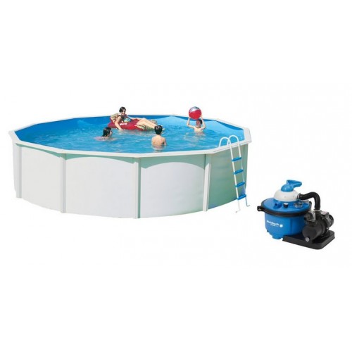INTEX Stahlwandpool Set Nuovo de Luxe 460 x 120 cm 011150+Sandfilteranlage