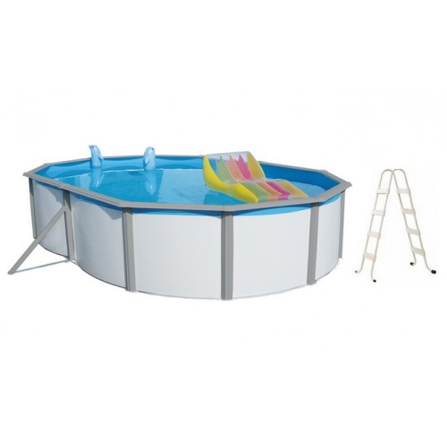 INTEX Stahlwandpool Set Nuovo de Luxe oval 640 x 366 x 120 cm 011271 ohne Filteranlage