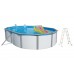INTEX Stahlwandpool Set Nuovo de Luxe Duo oval 550 x 366 x 120 cm 011253 ohne Filteranlage