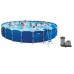 INTEX Frame Pool Set Rondo 732 x 132 cm 28262GN+Kartuschenfilteranlage