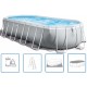 INTEX PRISM FRAME Ovalpool 610 × 305 × 122 cm mit Filteranlage 220–240V 26798NP