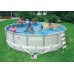 INTEX Frame Pool Set Ultra Rondo O 488 x 122 cm mit Filteranlage und Leiter 28322NP