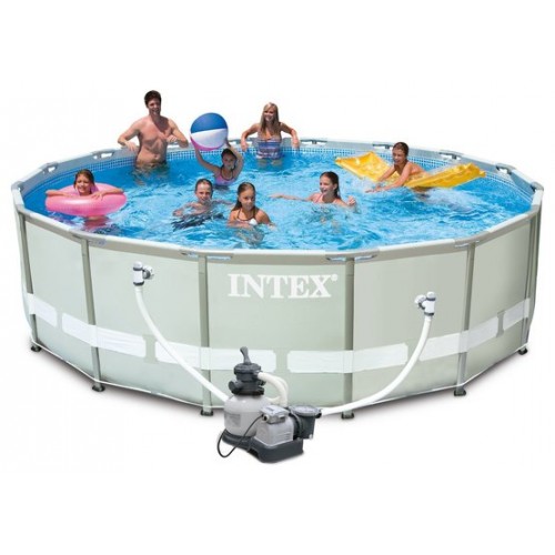 INTEX Frame Pool Set Ultra Rondo O 549 x 132 cm mit Filteranlage und Leiter 28332NP