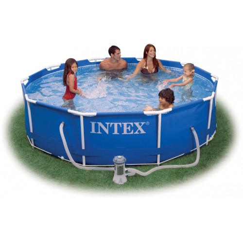 INTEX Frame Pool Set Rondo 366 x 76 cm 128212+Kartuschenfilteranlage
