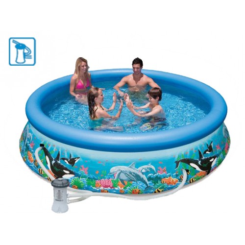 INTEX Aufstellpool Easy Set Pools Ocean Reef, 366 x 76 cm, 28136GN