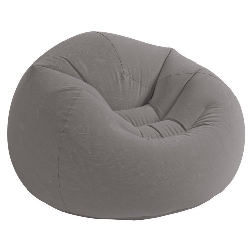 INTEX BEANLESS BAG CHAIR Aufblasmöbel 107 x 104 x 69 cm, grau 68579