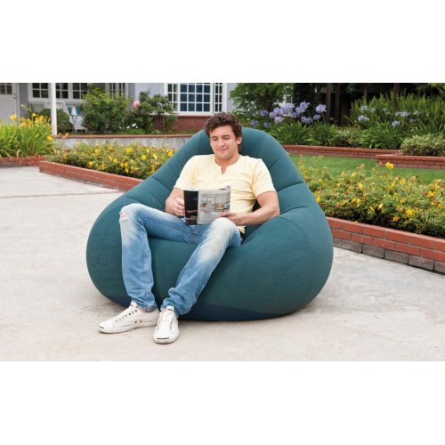 INTEX Aufblasmöbel Deluxe Beanless Bag Chair, Grün, 68583NP INTEX Aufblasmöbel Deluxe Beanless Bag Chair, Grün, 68583NP