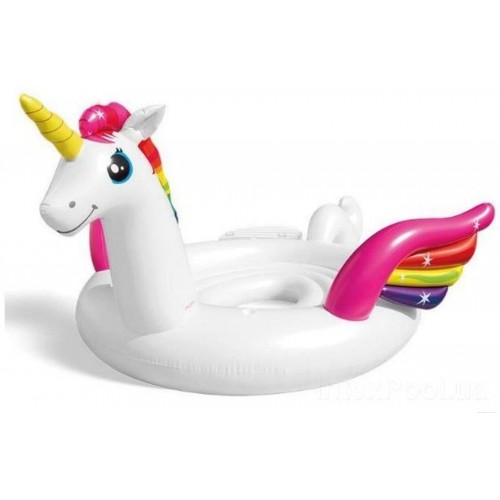 INTEX MEGA UNICORN PARTY ISLAND Einhorn Badeinsel 429 x 302 x 152 cm 57296EU