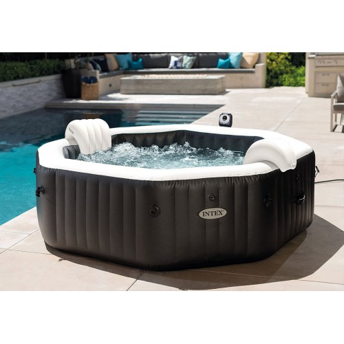 INTEX Whirlpool Pure SPA Jet + Bubble Kalkschutz + Salzwasser 218x71cm, für 6 Per 28462