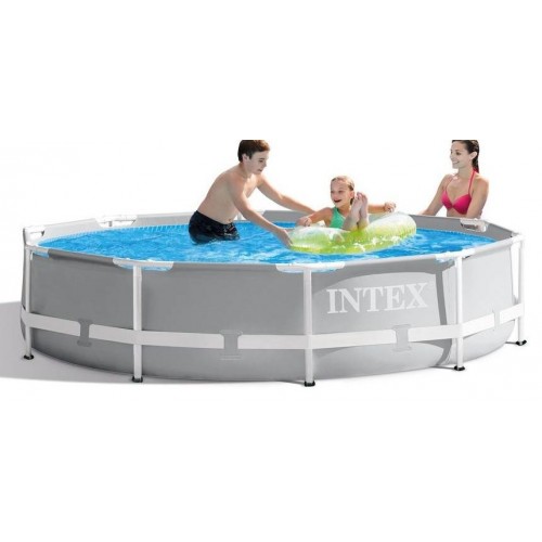 BAZAR INTEX Schwimmbecken Prism Frame Pools 366 cm x 76 cm mit Filterpumpe 26712NP