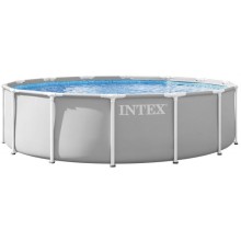 INTEX Prism Frame Premium Set Schwimmbad 457 x 107 cm mit kartuschenfilterpumpe 26724NP
