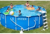 B-WARE INTEX Metal Frame Pools Schwimmbecken 457 x 122 cm filterpumpe 28242GN