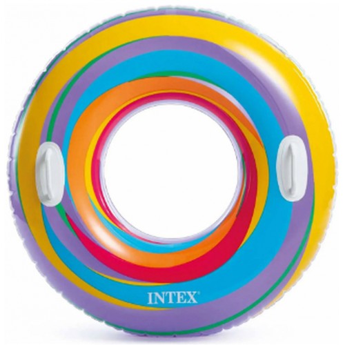INTEX Aufblasbarer Ring mit Griffen 91 cm, lila 59256NP