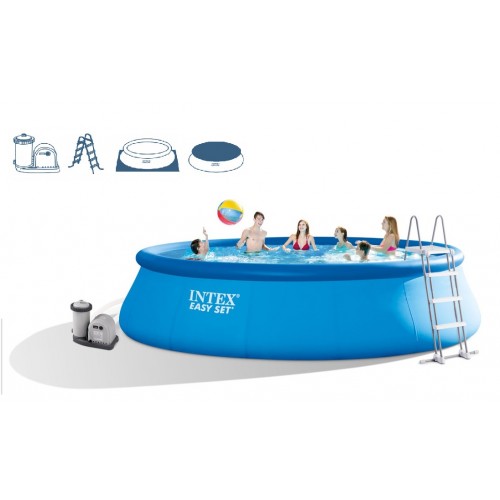 INTEX Easy Set Pool 549 x 122 cm + Kartuschenfilteranlage, 28176GN