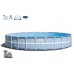 INTEX PRISM FRAME POOL SET 549 x 122 cm mit Kartuschenfilter 28752