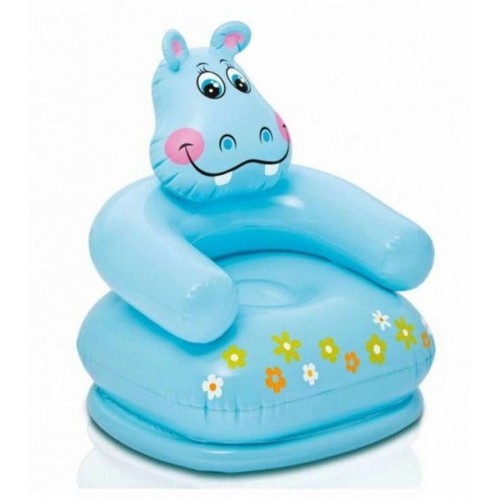 INTEX HAPPY ANIMAL CHAIR Kinderstuhl 65 x 64 x 74 cm, Flusspferd 68556