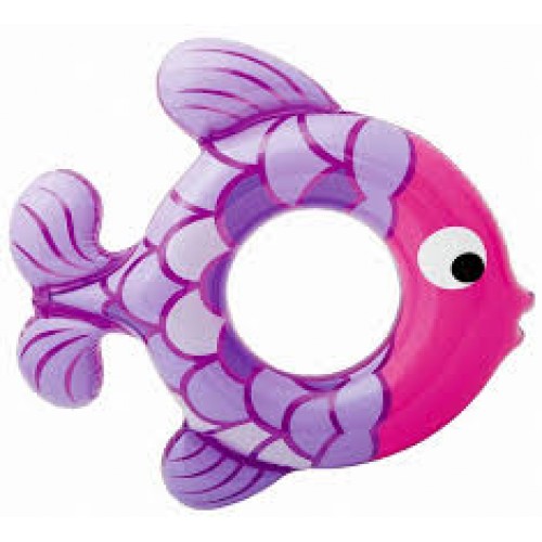 INTEX Schwimmring Fish lila