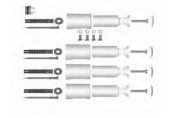 Kermi-Montageset S-B20, B20-S M White ZB01850001