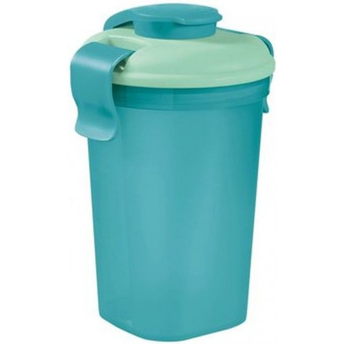 CURVER LUNCH & GO L 0,6L 11x11x18cm Becher blau 00740-B36 CURVER LUNCH & GO L 0,6L 11x11x18cm Becher blau 00740-B36