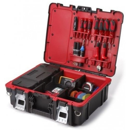 KETER TECHNICAN BOX Werkzeugkoffer 48x18x38cm schwarz/rot 17198036