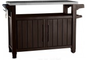 KETER UNITY XL 207L Beistelltisch/Grilltisch 2-türig, 134 x 52 x 90 cm, braun 17202662