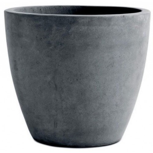 KETER BETON ROUND L Blumentopf, 40 x 38 cm, dunkelgrau 17201495