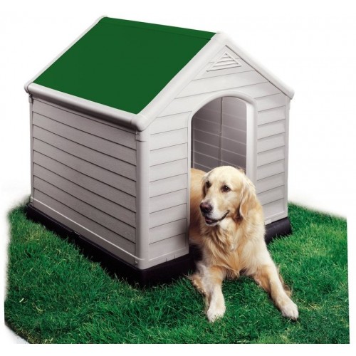 KETER Hundehütte Dog House, Kunststoff, beige/grün 17360369