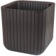 KETER CUBE PLANTER L Blumentopf, 39,5 x 39,5 x 39,5 cm, braun 17201220