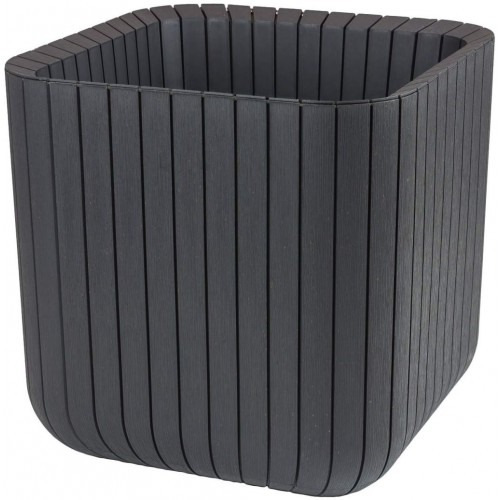 KETER CUBE PLANTER L Blumentopf, 39,5 x 39,5 x 39,5 cm, anthrazit 17201220