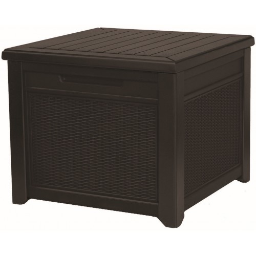 KETER CUBE RATTAN 208L Behältertisch 72,2 x 71 x 59 cm, braun 17199597