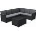 KETER ELODIE CORNER 6 SEATER Ecksofa-Set, graphit/grau 17210758