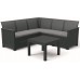 KETER ELODIE CORNER 5 SEATER Ecksofa-Set, graphit/grau 17210755