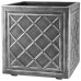 KETER LEAD EFFECT Blumentopf 38 cm quadrat, grau 17207681