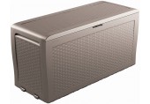 KETER SAMOA RATTAN 270L Garten-Aufbewahrungsbox 117 x 45 x 57 cm, cappuccino 17209570
