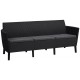 KETER SALEMO 3-Sitzer Sofa, 187 x 67 x 76 cm, graphit/grau 17209039