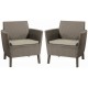 KETER SALEMO DUO Sessel 2 St., 74 x 67 x 76 cm, cappuccino/sand 17209040