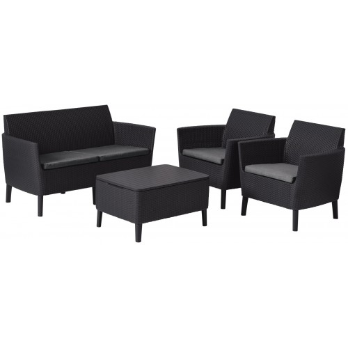 KETER SALEMO Lounge-Set, graphit/grau 17206003