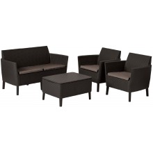 KETER SALEMO Lounge-Set, braun/grau-beige 17206003