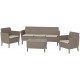 KETER SALEMO 3 SEATER Lounge-Set, cappuccino/sand 17205990