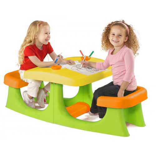 KETER PATIO CENTER Kinder Piknicktisch, grün/orange 17192433