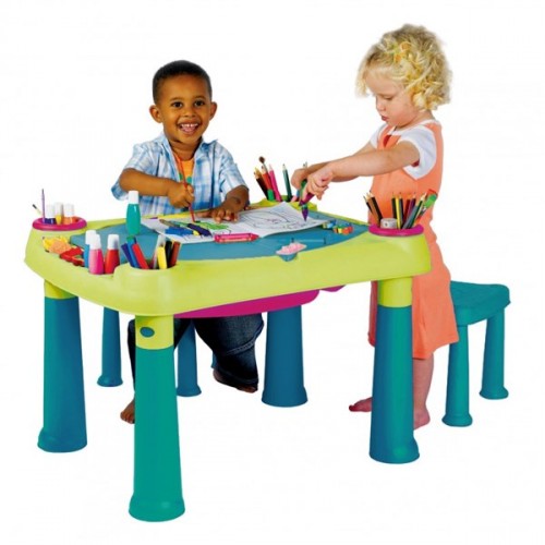 KETER CREATIVE PLAY TABLE Spieltisch, Kreativtisch, hellgrün/türkis 17184184