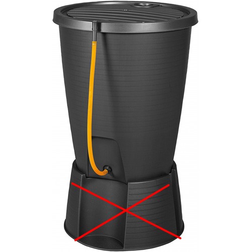 B-WARE KETER INDIGO WATER Regenfass 200l , graphit 17185303 - ohne Fuß